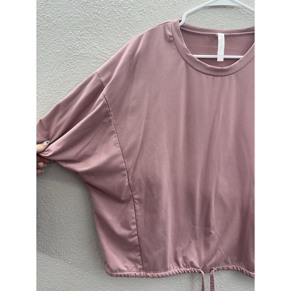 Embrace Life Athleisure Womens Top Size XL Pink Long Sleeve Pullover Soft - Picture 3 of 10